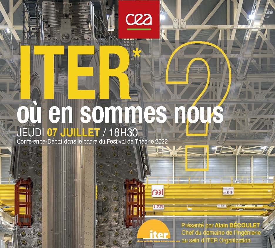 Conférence publique "ITER, où en sommes-nous ?" le 7 juillet à Aix-en-Provence